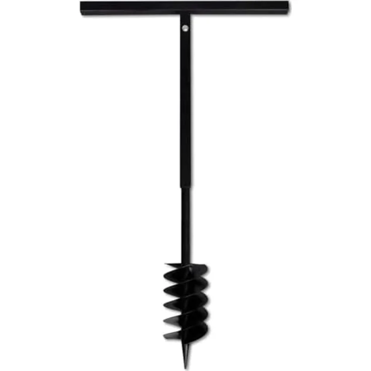 VidaXL Erdbohrer mit Griff 120 mm Verlängerungsrohr 9 m – Bild 9