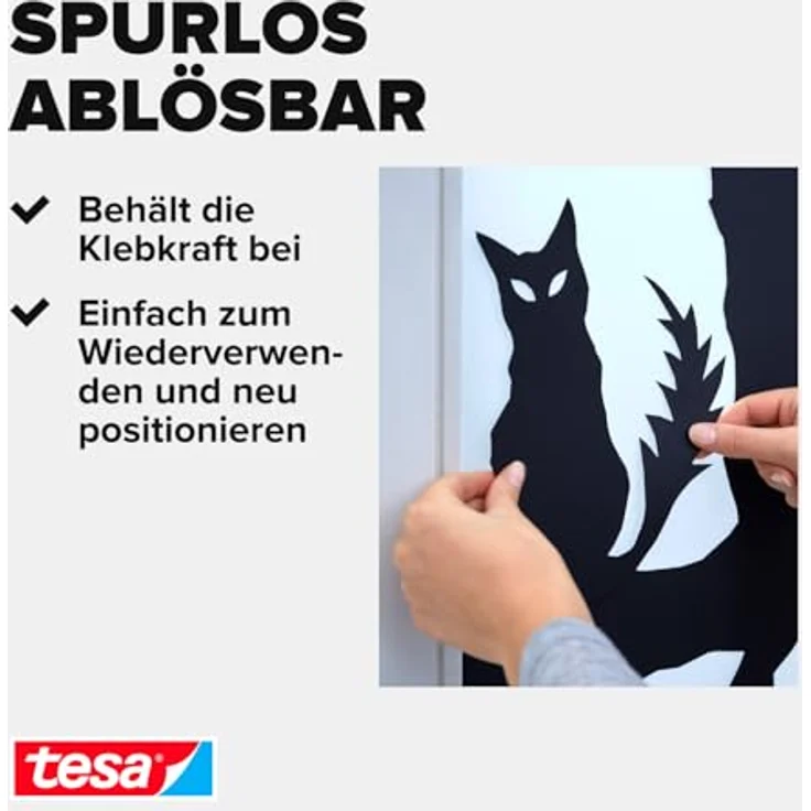 tesa Tack doppelseitige Klebepads, transparent, 72 Pads - Preisvergleich – Bild 6