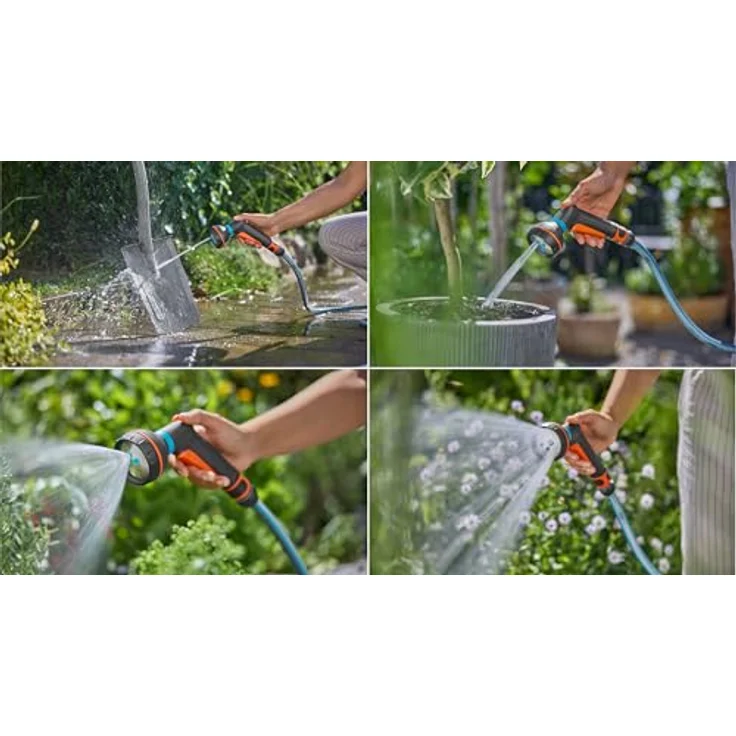 Gardena Multifunktionsbrause Classic, Gartenbrause mit 4 Sprühbildern, stufenloser Mengenregulierung und ergonomischem Design – Bild 12