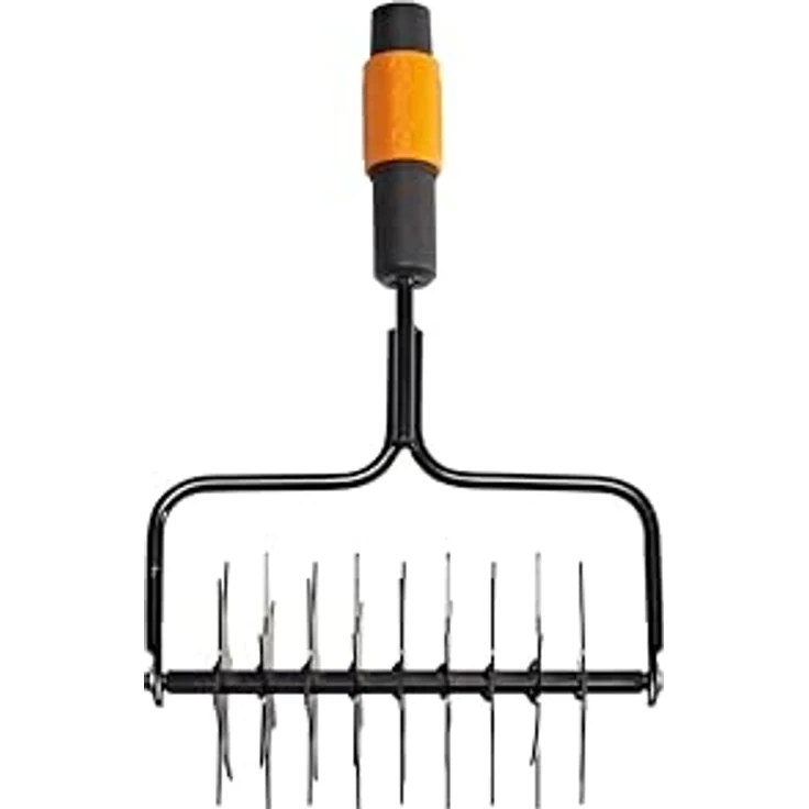 Fiskars Gartenhacke QuikFit Sternfräse, 20,5cm breit, gehärteter Stahl, 512g, 9 Blätter, schwarz – Bild 5