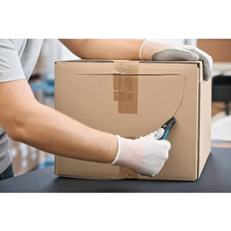 Martor SECUMAX 350 Sicherheitsmesser, ergonomisches Cuttermesser mit Soft-Grip, verdeckter Klinge und robustem Klingenkopf – Bild 25