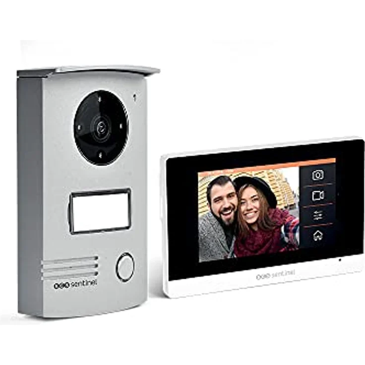 Video-Türsprechanlage mit Monitor, extra flach, Touchscreen, 4,3 Zoll – Bild 2