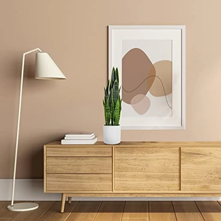 hjh OFFICE Kunstpflanze SANSEVIERIA mit Übertopf Höhe 65 cm Zimmerpflanze Bogenhanf künstlich, 871016 – Bild 5