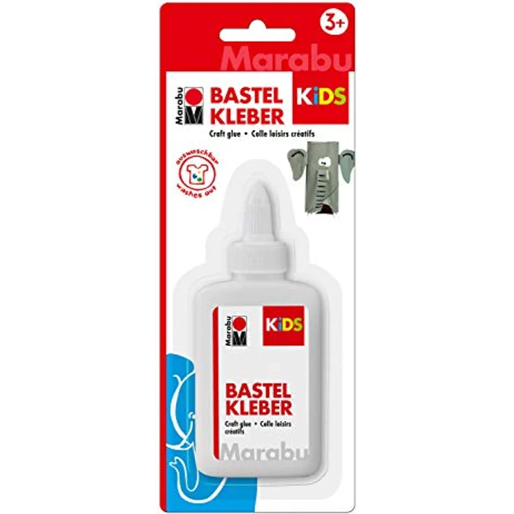 Marabu KiDS Bastelkleber 100,0 ml – Auswaschbarer Kleber für kreative Projekte, ideal für Papier, Pappe, Filz und mehr – Bild 1