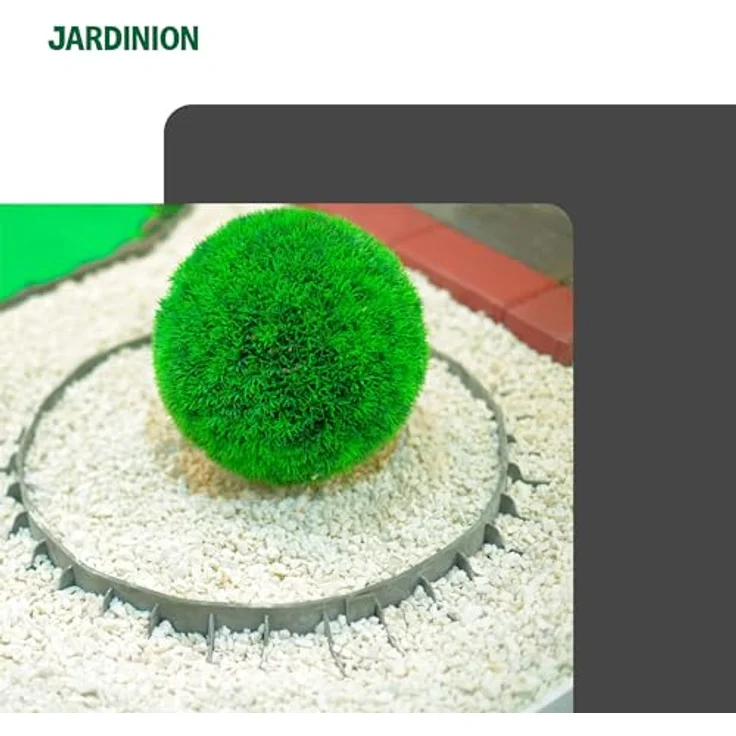 Jardinion Rasenkante Beeteinfassung aus 100% recyceltem PE/PP, flexible Umrandung für Gartenbeete und Kiesbeete, witterungs- und UV-beständig – Bild 6