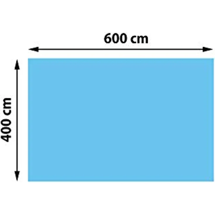 Mendler Pool-Abdeckung Wärmeplane Abdeckplane Solarplane Solarabdeckung, Stärke: 400 µm rechteckig 6x4m blau – Bild 4