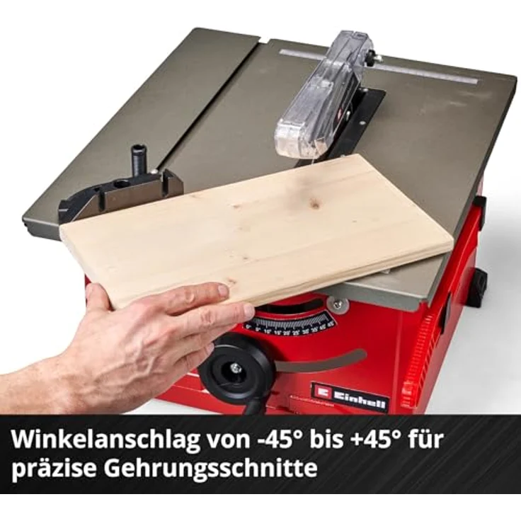 Einhell Tischkreissäge 'TC-TS 8' 900 W rot, kompaktes Design für den mobilen Einsatz – Bild 6