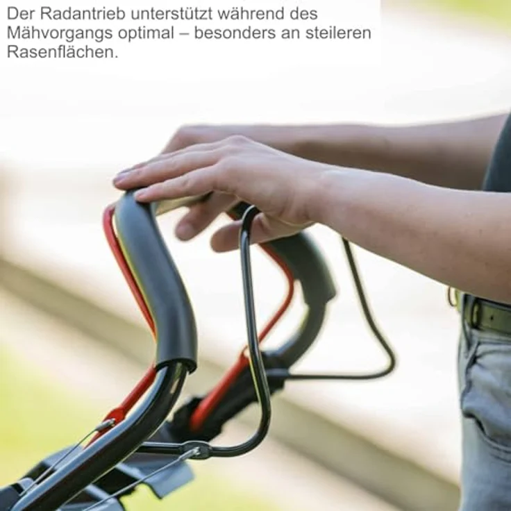 Scheppach Benzin-Rasenmäher MS225-53E VS, Hybrid-Start mit 4-Taktmotor, 53 cm Schnittbreite, 65 L Auffangkorb, inkl. 2Ah Akku und 2,4A Ladegerät – Bild 4