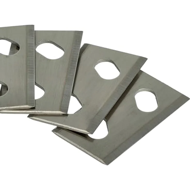 vhbw Rasenmähermesser, 16er Set für Robomow RK 1000 Pro, RK 1000, RK 2000, RK 2000 PRO, beidseitig scharf, Chrom-Carbon-Stahl, silber – Bild 5