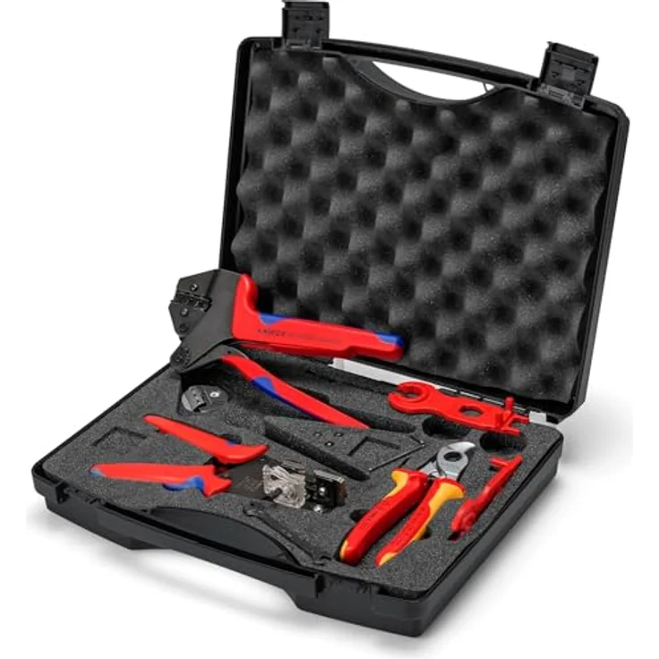 Knipex Werkzeugkoffer Knipex 97 91 04 V02 bestückt für Photovoltaik, schlagfester Kunststoffkoffer – Bild 2