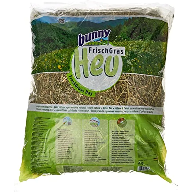 BunnyNature Frisch Gras Heu, 3 kg