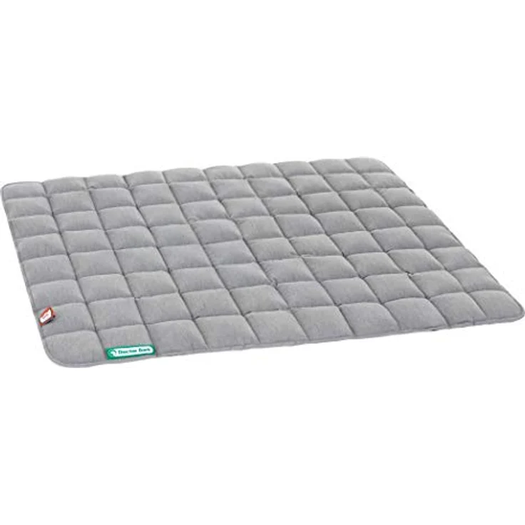 Doctor Bark Hundedecke - weiche, hochwertige Hundematte für größere Hunde, robuste Indoor - Outdoor Liegedecke, waschbar bis 95°C (Gr. L, Hellgrau) – Bild 1