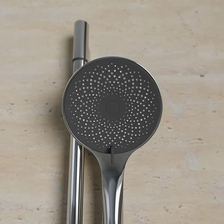 Schütte Brausestangenset 'Capri', verchromt, mit 3 Strahlarten und großem Duschkopf Ø 130 mm – Bild 4