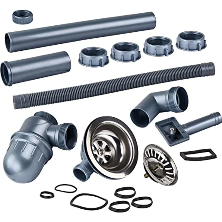 STABILO Sanitaer Einbauspüle 'Tom', Edelstahlspülbecken, 0,8 mm Materialstärke – Bild 5
