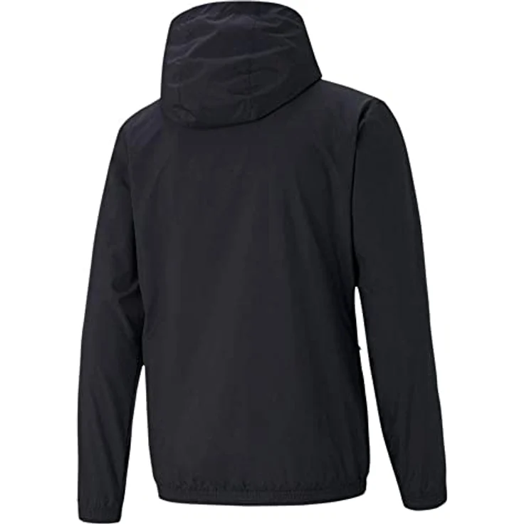 Puma teamRISE All Weather Jkt Jr-657402, Unisex Laufjacke mit Kapuze und Reissverschlusstaschen, Schwarz, Größe 140 – Bild 2