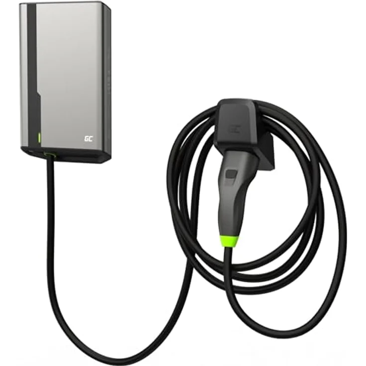 GreenCell GC EVGC021B2275, Elektroauto Ladestation Wallbox, 3,6 - 22 kW, 7,5 m Kabellänge, NFC, Typ 2 Anschluss, 32 A, IP54, IK10 Schutz – Bild 9