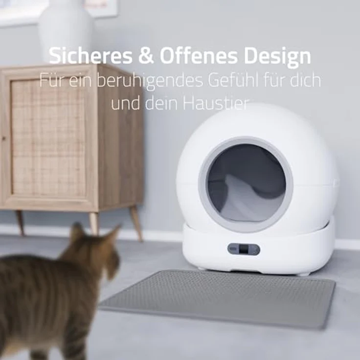 Hombli Cat Litter Box, Selbstreinigendes Katzenklo mit 2-MP-Kamera, UV-Sterilisation und Gesundheitsüberwachung, kompatibel mit Smart Home Systemen – Bild 3