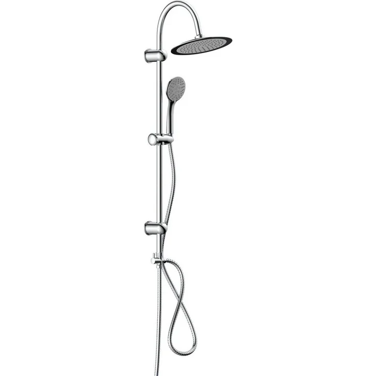 Schütte Brausegarnitur JAMAICA FRESH, Höhe 102 cm, 4 Strahlart(en), inkl. Wasserspardichtung, Antikalk, höhenverstellb.,Wasserstopp-Funkt., Edelstahl, Silber – Bild 1