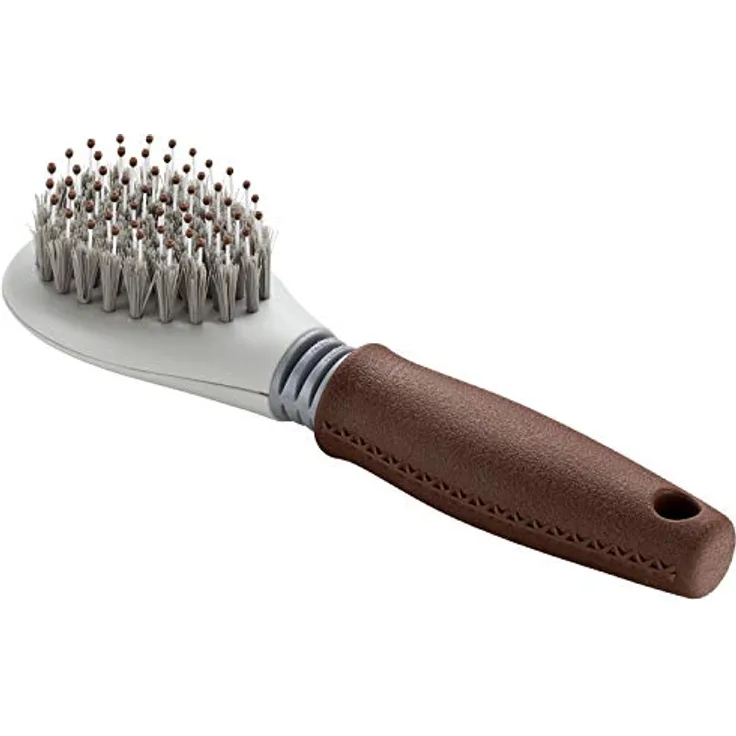 HUNTER SPA Pflegebürste, für Hunde, 21,0 x 6,5 cm, M, grau / braun