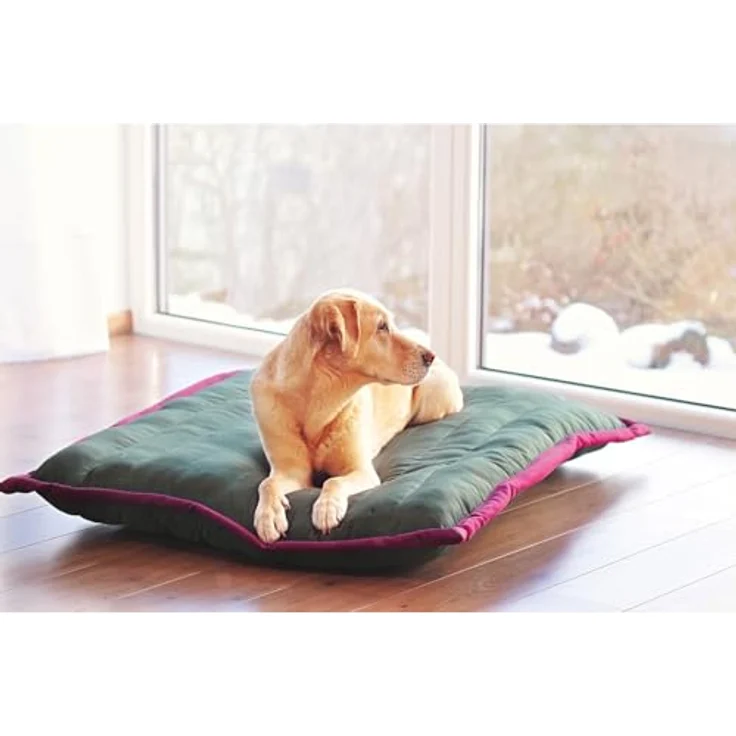 Aumüller Liegekissen Canvas für Hunde Olive/Pink - 120 cm – Bild 5