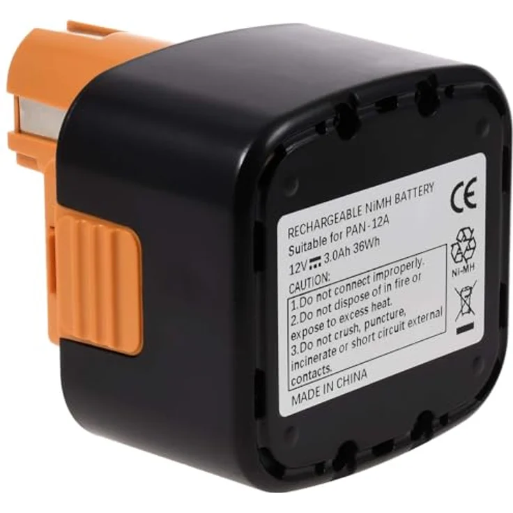 akku-net Akku für Panasonic Typ EY9200 3000mAh NiMH, 12V, NiMH, Schwarz – Bild 2