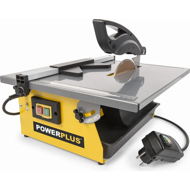 Powerplus 800W Tischkreissäge 180 mm, Diamantsägeblatt, Silber, EU Plug 220V