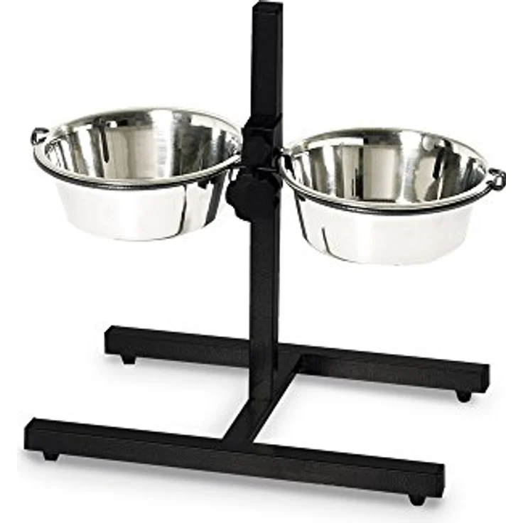 Nobby Napfständer verstellbar DINER BAR inkl. 2 Näpfen 2 x Ø 28,5 cm 4,10 ltr. – Bild 1