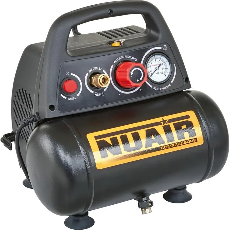 NUAIR Ölfreier Kompressor N/Nub552, tragbar, 6L, 8 Bar, 1,5 PS, elektrisch, einphasig