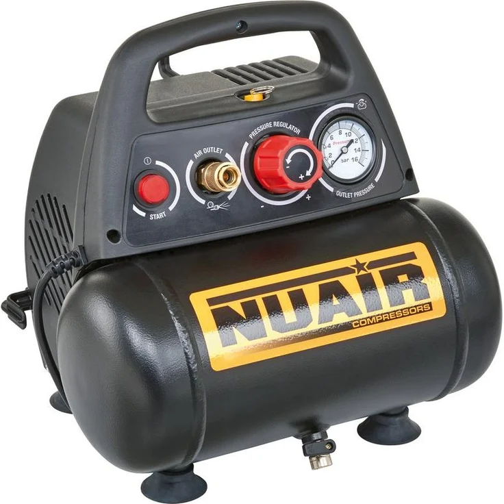 NUAIR Ölfreier Kompressor N/Nub552, tragbar, 6L, 8 Bar, 1,5 PS, elektrisch, einphasig