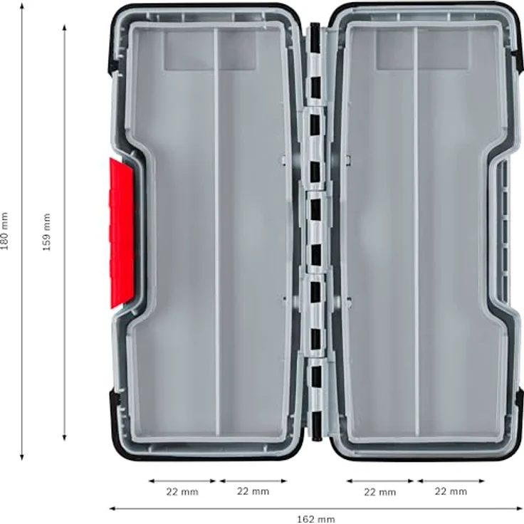 Bosch PRO Tough Box Small für Zubehör, robuste Aufbewahrungslösung 43 x 87 x 210 mm, 2607011825 – Bild 3