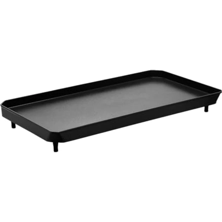 Cadac 2 Cook Plancha (203-500C), Grillplatte mit 40 cm Durchmesser, GreenGrill-Keramikbeschichtung und Ablaufsystem, schwarz – Bild 1