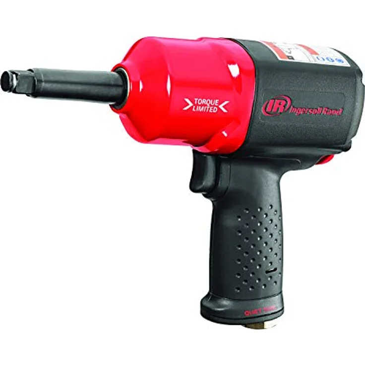 Ingersoll-Rand Druckluft Schlagschrauber 2135QTL-2, Drehmomentbegrenzer, Vierkant Werkzeug 1/2 Zoll im Koffer, Aluminium Verbundgehäuse, schwarz
