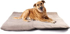vitazoo Hundedecke waschbar in grau in 70 x 100 cm – Thermodecke/Hundekissen – für ausgewachsene Hunde, Welpen und auch Katzen – weich und flauschig