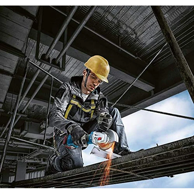 Bosch Professional 18V System Akku Winkelschleifer GWS 18V-7 115 mm Scheiben-Ã˜, inklusive Schutzhaube, Zusatzhandgriff, Aufnahmeflansch, Schnellspannmutter, ohne Akkus und Ladegerät, im Karton 115 mm Akku – Bild 5
