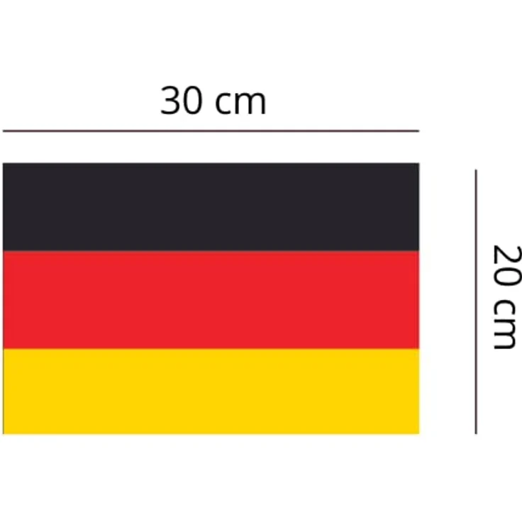 Talamex Flagge Deutschland 20x30cm – Bild 2
