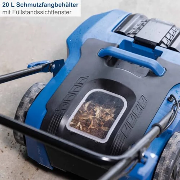 Scheppach Handkehrmaschine C-S610-X, 610 mm Arbeitsbreite, inkl. Starter-Kit mit 2,0 Ah Akku und 2,4 A Ladegerät – Bild 6