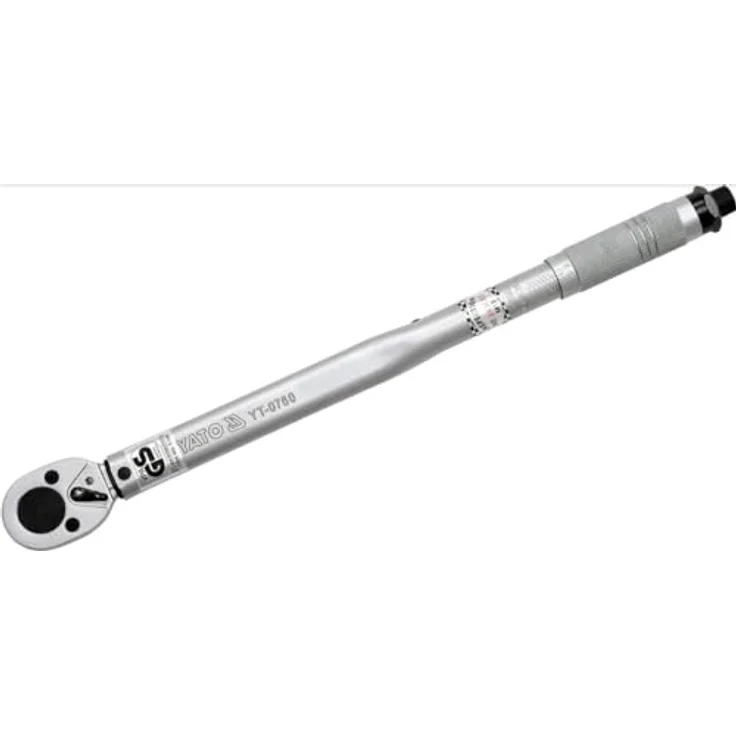 Yato YT-0760, Drehmomentschlüssel 1/2" mit Drehmomentbereich 42-210 Nm, Silber, 470 mm, im Koffer – Bild 5