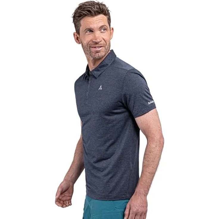 Schöffel Circ Polo Shirt Tauron, Herren, nachhaltig, schnell trocknend, blau, (48, M) – Bild 4