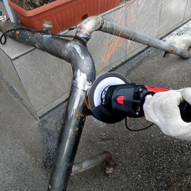 S&R Fächerschleifer Set 20 St., 115 x 22,23 mm, PRO ALUMINIUM OXID, T29, Fächerschleifscheiben, Lamellenschleifer, Schruppscheiben für Holz und Metall, je 5x Körnung P40/60/80/120, Aluminiumoxid-Schleifpapier, vibrationsabsorbierend, 115mm, 22,23mm, 1318g – Bild 4