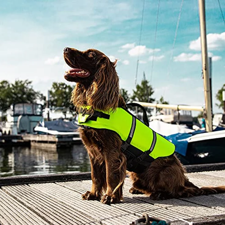 Nobby Hunde Schwimmhilfe (40 cm, orange), Hundeschwimmweste, Hundebekleidung – Bild 2