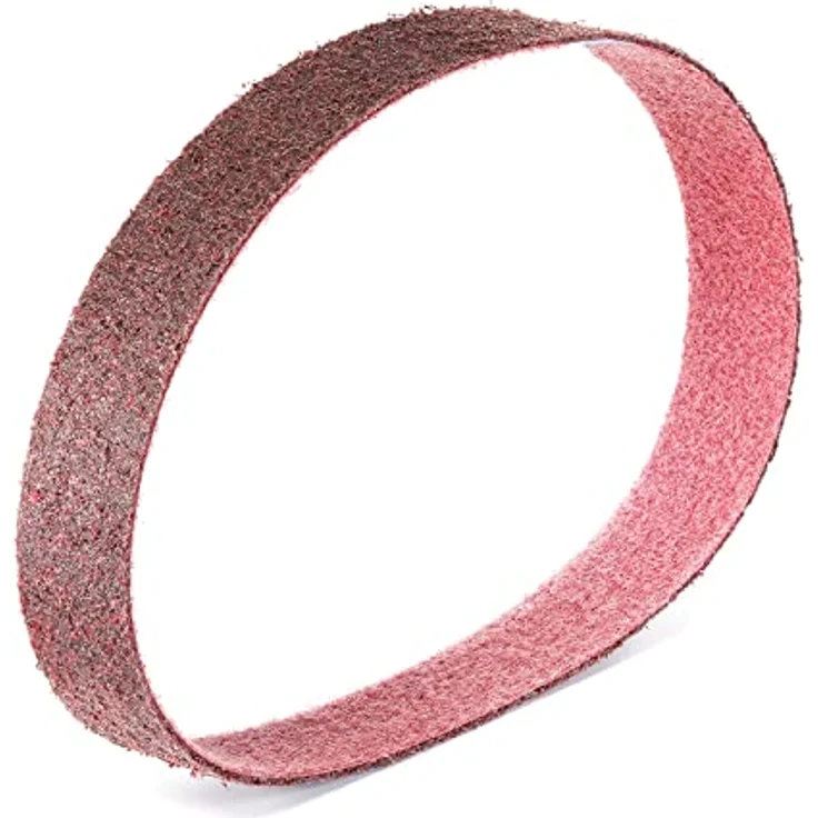 Score Abrasives Pro Line Vlies-Schleifband, 50 x 1020 mm, 3 Stück, medium (P120-P150), rot, für Metall, Holz und Kunststoffe – Bild 2