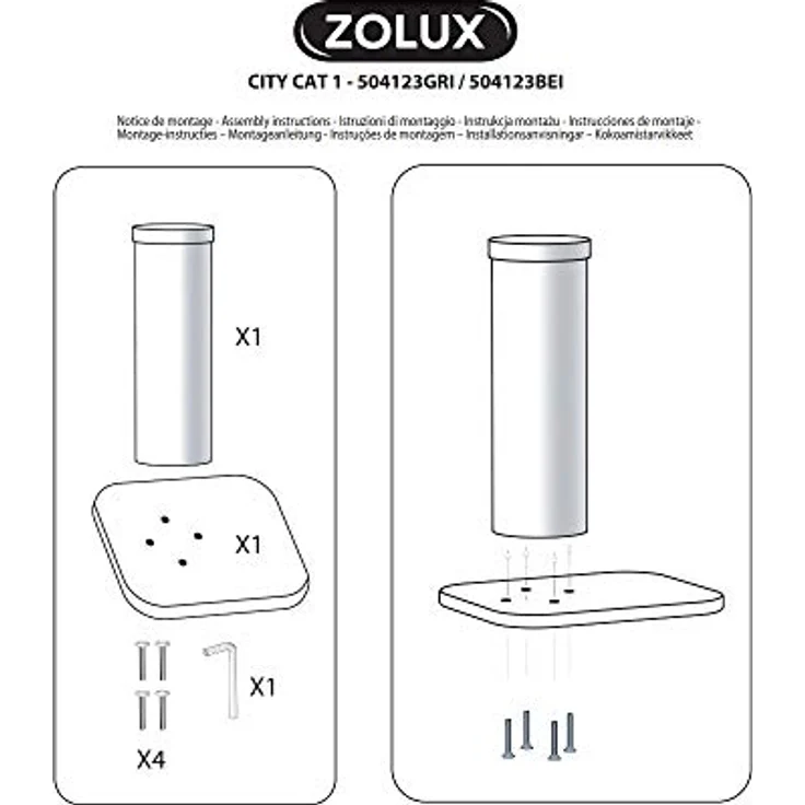 Zolux Kratzbaum City Cat 1, Beige – Bild 4