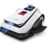 ECOVACS Mähroboter GOAT A1600 LiDAR PRO, TruEdge-Trimmer, Rasenflächen bis 1600 m², Navigation mit 2 cm Präzision, weiß-schwarz, One Size