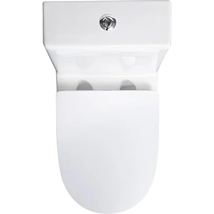 sanicomfort Stand-WC Kombination Paros, spülrandlos mit Soft-Close WC-Sitz und waagerechtem Abgang – Bild 5