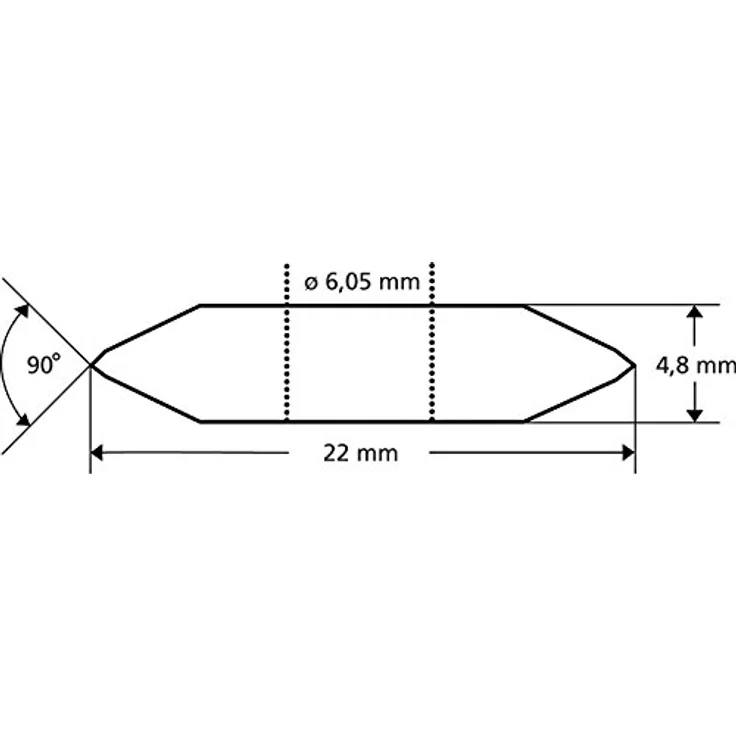 KAUFMANN Ersatz-Schneidrad für Fliesenschneider "Topline", Durchmesser 22 mm, Stärke 4,8 mm, geeignet für Fliesen aller Art – Bild 2