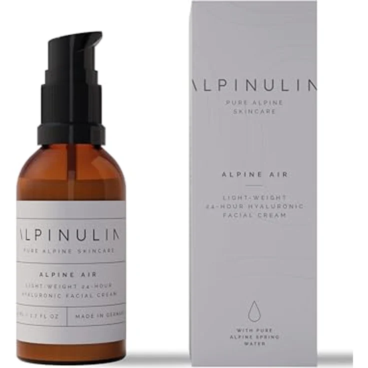 Alpinulin ALPINULIN ALPINE AIR Gesichtscreme 50ml, Vegan, Natürliche Pflege gegen trockene Haut, Schnell einziehend, Alpiner Wirkstoff-Komplex mit Edelweiß-Extrakt – Bild 1