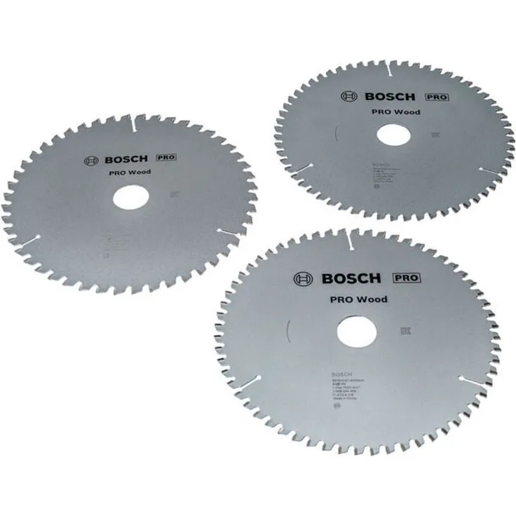 Bosch PRO Wood Kreissägeblatt-Set, 3er Pack, 216 x 30 mm, für Weich- und Hartholz
