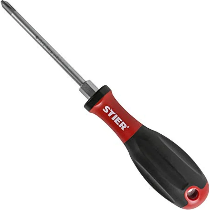 STIER Phillips Schraubendreher, Kreuzschlitz PH1, 3K-Kraft-Griff, SilverTip-Spitze, robust, professioneller Einsatz – Bild 1