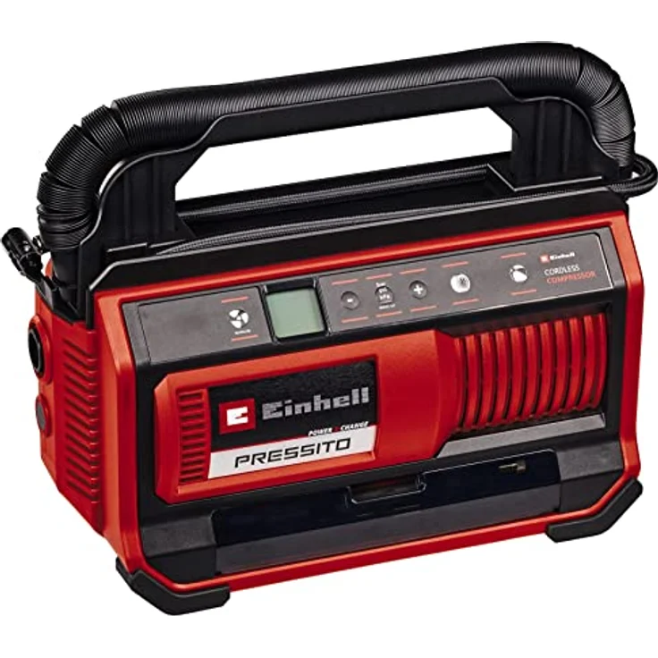 Einhell Akku-Kompressor PRESSITO 18/25 Power X-Change (18 V, max. 11 bar, inkl. 3-tlg. Adapter-Set, inkl. 71 cm Hochdruckschlauch und 1,6 m Niederdruckschlauch, ohne Akku) – Bild 1