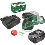 BOSCH UniversalOrbit 18V-20, Akku-Exzenterschleifer mit 125 mm Schleifteller, 1x 4,0 Ah Akku und Ladegerät
